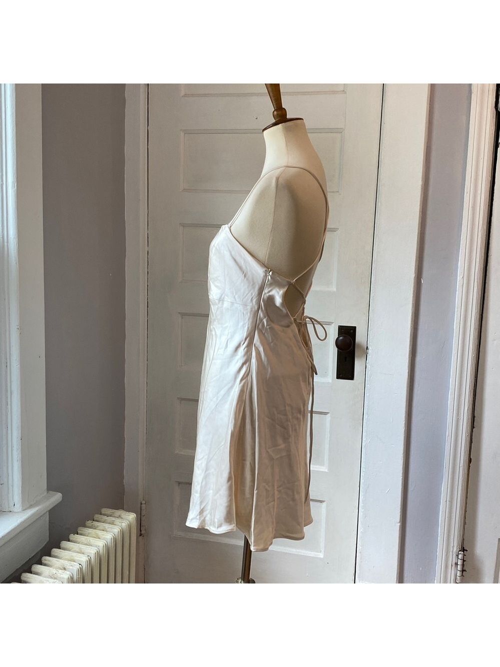 NWT Zara Satin Effect Slip Dress, Size L - Picture 10 of 17